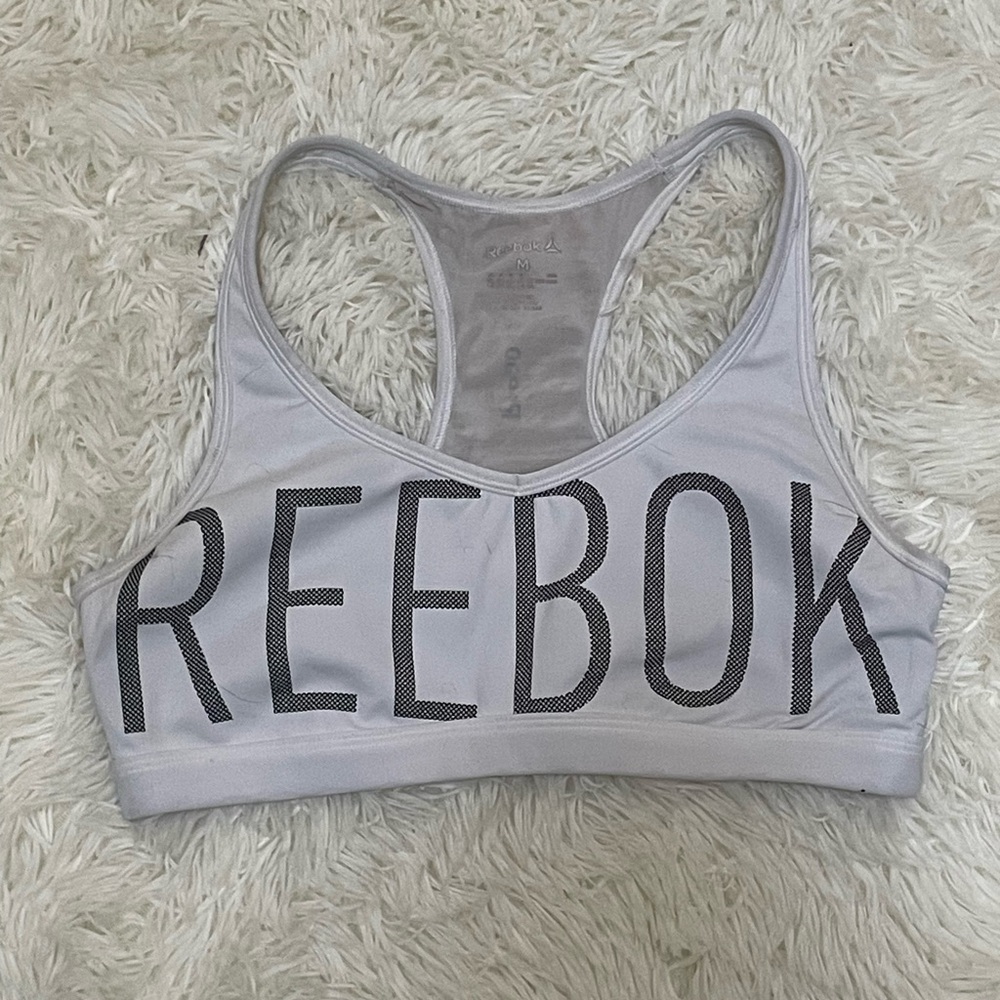 Reebok White Sports Bra